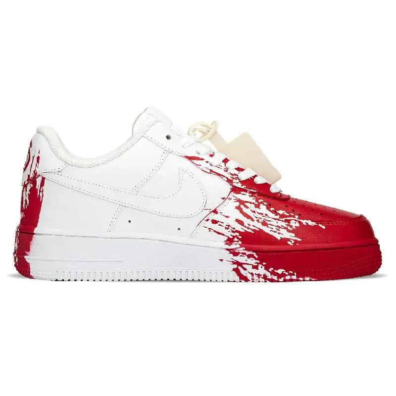 [Custom AF Chainsaw Horror]Nike Air Force 1 Anti-Slip And Wear-Resistant Lightweight Height Increasing Low-Top Skateboard Sho